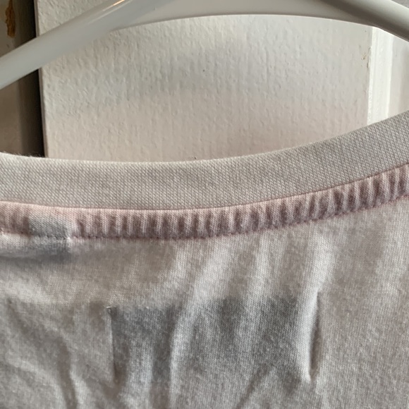 Men's small used penguin casual t shirt. White with multi color stripes - Picture 5 of 5